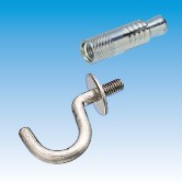 U Hook Bolt w/Threaded Washer & Iron Anchor Plug