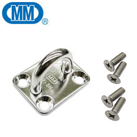 Pad Eye Rectangle Plate w/stainless steel screw
