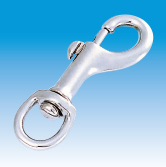 Swivel Eye Bolt Snap, Chrome Plated